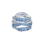 Swarovski Twist Spiralės dizaino 125-mečio Edition Kri&scaron;talinis žiedas Moteri&scaron;kas žiedas 5582809 Box (Random Color),52