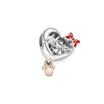 Pandora Disney serija Myliu tave, mama Minnie pakabukas &Scaron;irdelės žavesys Unisex žavesys Daugiaspalvis 781142C01 Silver,F