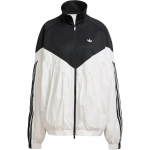 adidas Originals Moteri&scaron;kas Juodas Baltas Per didelis V formos i&scaron;kirptės Pūstomis Rankovėmis Sportinis Striukė JZ6777 L