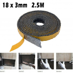 2,5 m sandarinimo juostelė krosnelės virvė Oro i&scaron;leidimo angos sandarinimo juostelė 18x3 mm juodos kamino durelių sandarikliai stiklo pluo&scaron;to židinio krosnelės ugnies juosta China Mainland