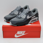 DM0029-020 Nike Air Max 90 Dūminės pilkos, juodos, tamsiai dūminės pilkos, fotoninės dulkių (Vyri&scaron;ki) 9.5 black