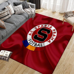 AC Sparta Praha flanelės ra&scaron;to kvadratinis kilimas, plotinis kilimas, kilimėlis svetainei, miegamajam, sofai, žaidimų kambariui, neslystantis grindų kilimėlis 100x120cm( 39x47in )