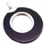 Les Tr&eacute;sors De Lily [G5625] - Pendentif Argent 'Obao' Onyx