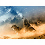 Vilko poros 5d &bdquo;pasidaryk pats&ldquo; deimantinis siuvinėjimas, visi&scaron;kai apvalus deimantinis paveikslas 20X30CM