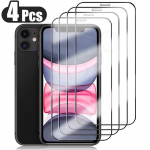 4 vnt. viso dangčio grūdintas stiklas, skirtas iPhone 11 12 13 14 pro max XS MAX XR stiklo ekrano apsauga, skirta iPhone X 6 7 8 Plus apsauginiam stiklui iPhone 13 gryna