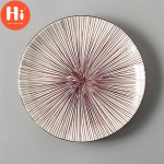 Sveiki, japoni&scaron;ko stiliaus 8 colių keraminė po glazūruota daržovių vakarienės lėk&scaron;tė Paprasta desertinė lėk&scaron;tė Buitinė maža kepsnių patiekalų maisto talpa