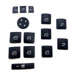 Car Window Glass Lift Button Sticker Door lock Unlock Button Cover Sticker For Mercedes Benz A B C E GLA CLA GLK GL ML GLE 14pcs per set