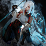 Žaidimas Shenhe Cosplay kostiumai Anime figūrėlė Helovino kostiumas moterims Perukas Seksualus kostiumas Vakarėlis Vienodi kombinezonai