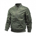 Karinės striukės vyrams, Monochromatinė Bomber striukė, Vir&scaron;utiniai drabužiai, Aviator beisbolo striukės, Lauko apranga, Pavasaris ir Ruduo M smėlis