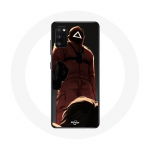 Coque pour samsung galaxy S20 plus Squid Game Soldat Rouge avec Masque Triangle