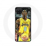 Coque pour Samsung Galaxy A22 4G Kobe Bryant Dunk lakers 8 NBA Noir