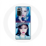 Coque pour Xiaomi Redmi Note 10 Pro Blackpink Groupe K-pop Filles Jennie et Ros&eacute; Lovesick girls poster the album juoda