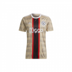 Adidas X Daily Paper FW22 dryžuoti apvalios kaklo formos futbolo mar&scaron;kinėliai - &bdquo;Ajax Away Fans Edition&ldquo; vyri&scaron;ki sportiniai mar&scaron;kinėliai su grassland ruda spalva HG1393 M