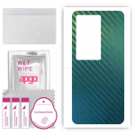 apgo Protective Skin Sticker for the back compatible with Vivo IQOO 11 5G, Wrap Film, Foil, Vinyl - Pattern Carbon Chameleon CAKA1