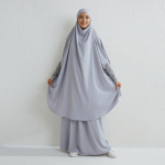 Musulmonų rinkiniai, dviejų dalių maldos drabužiai, mar&scaron;kiniai su ilga gobtuvu, mar&scaron;kinėliai su rankovėmis Hijab, laisvi maksi sijonai, elastinga juosmens, moteri&scaron;ki &bdquo;Abaya&ldquo; rinkiniai
