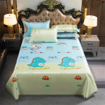 Siuvinėta patalynė namų dekoravimui, vėsi paklodė su guma, didelio dydžio, meninė gėlė, patogus lovatiesė dvigulei lovai 2 Pcs 160x210cm