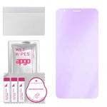 apgo Anti-Blue 9H Hybrid protective glass compatible with ZTE Blade A31 Plus, flexible nano glass, great replacement for tempered glass, scratch-resis