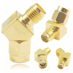 SMA vyri&scaron;kas ir moteri&scaron;kas 45 laipsnių 135 kampo jungties adapteris, skirtas &bdquo;Goggle Race&ldquo; antenai