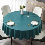 Paprasto verslo stiliaus vienspalė apvali staltiesė, stora, daugiaspalvė stalo danga, vandeniui atspari, atspari aliejui, plaunama, stalo užvalkalas 180cm round 1pcs
