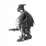 &bdquo;WindWeather&ldquo; didelė vidaus / lauko viduramžių drakono statulos kiemo dekoracija