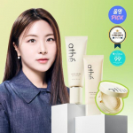 Ahte Veganinis apsauginis kremas nuo saulės Organic Special 110ml (70ml + 40ml + dovana bendrai buteliukui) Mugijacha 70ml+40ml+mini cushion shared container