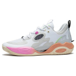 Li Ning Wade Allday Neslystantys, atsparūs dėvėjimuisi, kvėpuojantys žemo profilio krep&scaron;inio bateliai vyrams, sportbačiai, balti, pilki ABPT007-6 44⅓