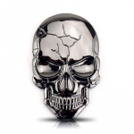 1 vnt Fashion 3D Demon Skull Cinko lydinio metalo automobilio lipdukas, skirtas automobilio motociklo logotipui kaukolės emblema ženklelis automobilio stiliaus lipdukai žudikas