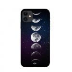 Coque Maniacase pour Iphone 12 mini lune phase nuit etoile