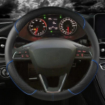 Automobilio vairo dangtis mikropluo&scaron;to oda 38cm neslystantis Seat Tarraco Arona Ateca Ibiza Toledo Mii Leon Arosa Exeo ST FR