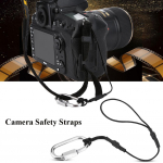 Universalus patvarus fotoaparato diržo saugos virvės diržas su kabliuku DSLR veidrodiniams fotoaparatams
