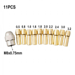 Mini gręžimo įrankis 11 vnt./rinkinys priedai griebtuvas