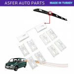 10 vnt. priekinio stiklo apdailos spaustukų Vito W638 1996-2003 m. OEM 6386980079 6386980179