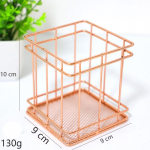 Biuro reikmenys Stalinio kompiuterio laikymo krep&scaron;elio ra&scaron;iklio laikiklis I&scaron;rū&scaron;iuokite Nordic Rose Gold IronRound Square Square cylinder