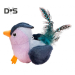 Interaktyvus čiulbančių pauk&scaron;čių žaislas katei, imituojantis plasnojančius sparnus, pliu&scaron;iniai pauk&scaron;čiai, aktyvuojamas prisilietimu, elektrinis skraidančių pauk&scaron;čių žaislas katėms ir &scaron;unims D