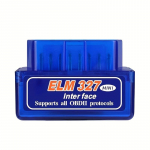 Belaidis automobilio klaidų kodų skaitytuvas v2.1 Elm327 OBD-II Belaidis automobilio diagnostikos skaneris mėlyna