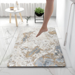 Neslystantis sugeriantis diatomito purvo vonios kambario grindų kilimėlis 60x90 cm