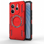 Magnetinis dėklas Xiaomi Redmi Note 14 5G dangtelis Redmi Note 14 5G Capas Galinis Adsorbcija Belaidis įkrovimas Fundas Redmi Note 14 5G Redmi Note 14 5G (Global) juoda