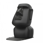 Kūrybingos dervos Moai statulos figūrėlės ornamentas akinių stovas laikiklis Velynų sala saulės akinių ekspozicija dovana namų dekoravimui juoda