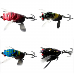 1vnt Cicada Bass vabzdžių žvejybos masalai, 4 cm alkūninis masalas, plaukiojantis