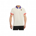 Nike Court Heritage Minimalistinis Madingas Universalus Lengvas Kvėpuojantis Mar&scaron;kinėliai Vyri&scaron;ki Vir&scaron;utiniai Drabužiai &Scaron;viesiai Dramblio Kaulo Spalvos &Scaron;viesiai Tamsiai Raudonos Spalvos FQ2102-110 L