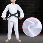 Karate uniformos suaugusiems ir vaikams, treniruočių uniformos, dziudo uniformos, brazili&scaron;kos džiudžitsu uniformos, tarptautinės karatė uniformos 130 balta
