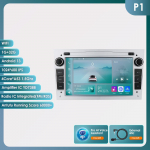 Ossuret Pažangus 8G 128G Android 12 Automobilio Radijas Opel Astra H J 2004 Vectra Vauxhall Antara Zafira Corsa C D Vivaro Meriva 4G Carplay GPS Grotuvas S P1 4Core 1G 32G AI