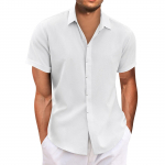 Vyri&scaron;ki havajieti&scaron;ki mar&scaron;kiniai, vyri&scaron;ki boulingo mar&scaron;kinėliai trumpomis rankovėmis vasaros paplūdimio mar&scaron;kinėliai L