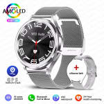 2025 Naujas Watch6 Classic I&scaron;manusis laikrodis Vyrams GPS Sporto Fitnesas Moterų sveikata &Scaron;irdies ritmas Atsparus vandeniui Bluetooth Skambutis I&scaron;manusis laikrodis mesh belt sidabras