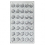 Aviečių silikoninė forma, 35 ertmių, neprideganti, maistinė, lengvai atpalaiduojama, pasidaryk pati torto dekoravimo forma. pilka