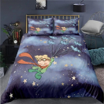 Anime Mažasis Princas Le Petit Prince Patalynės Komplektas Berniukams Mergaitėms Twin Queen Dydžio Antklodės Užvalkalas Pagalvės Užvalkalas Lovos Vaikams Suaugusiems 70x133cm 2pcs