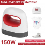 150W Ne&scaron;iojama DIY Lengva Presavimo Ma&scaron;ina Mini T-shirt Spausdinimo &Scaron;ildymo Perdavimo Presas Lygintuvai Drabužiams, Mai&scaron;ams, Kepurėms