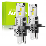 Autoyes H4 LED priekinis žibintas, Hi/Lo Naujas standartinis transporto priemonės patikrinimas, Automobiliams, Sprogstanti &scaron;viesa, LED H4