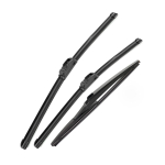 Toyota Avensis Verso M20 2001-2009 2002 2003 priekinis ir galinis valytuvai, priekinio stiklo valytuvai, langų valytuvai 26 +16 +11 Q02-26,Q02-16,A1-11-7 juoda