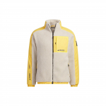 Adidas X National Geographic Spalvotas Fleece Pamu&scaron;alu Storas Lauko Sportinis Striukė Vyri&scaron;kos Striukės Kreminės Baltos IL8985 S